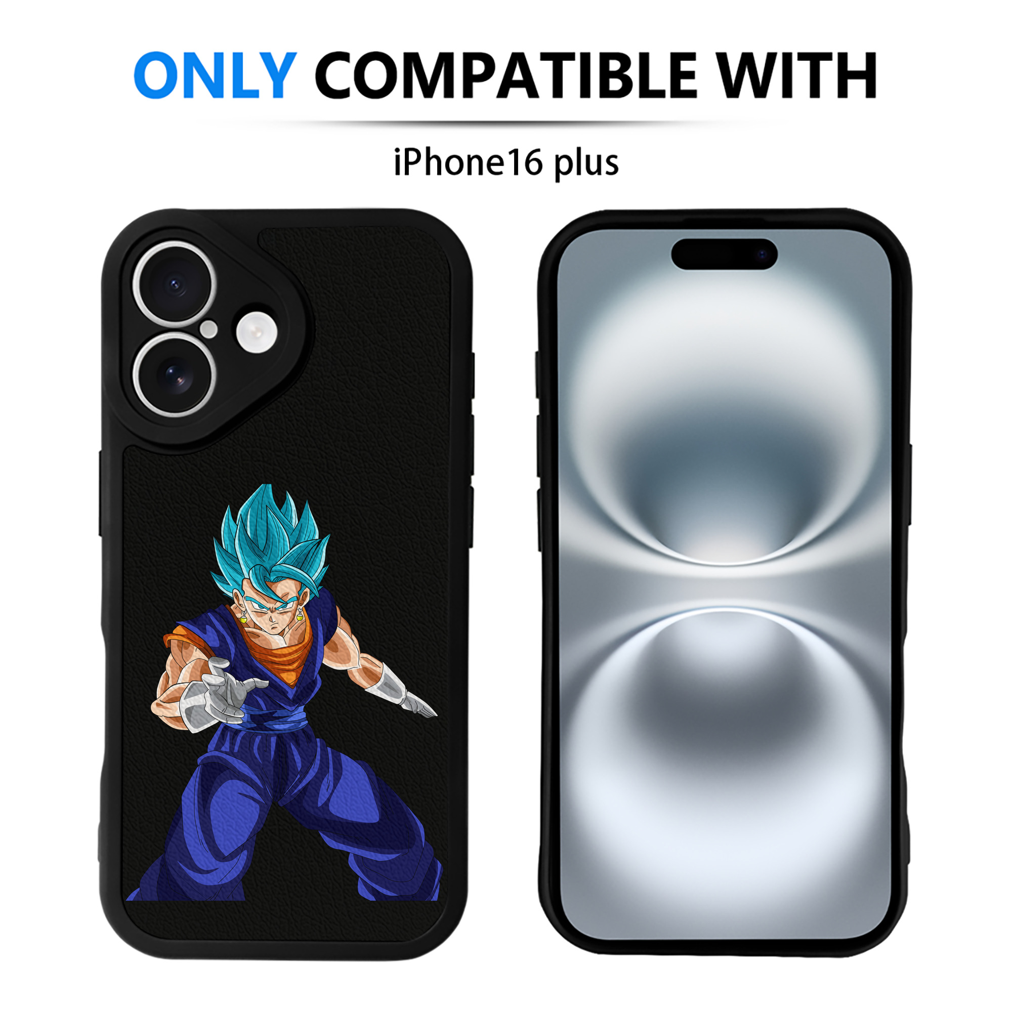 （画像用） ドラゴンボール ベジット DRAGON BALL Vegetto 【iPhone 16シリーズ対応】シリコンスマホケース（レザー調） 材質：シリコン
